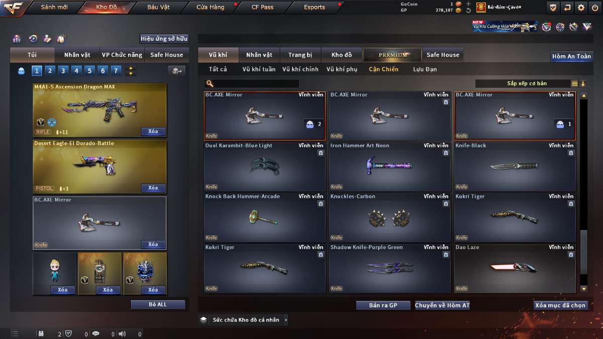 shop acc cf uy tin gia re